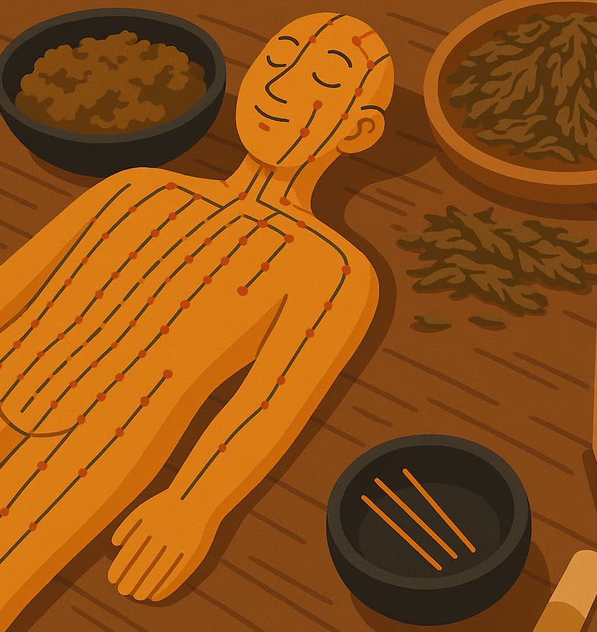 iLand app showing acupressure session